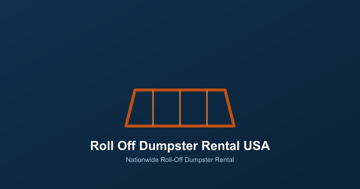 Mobile Roll Off Dumpster Rentals
